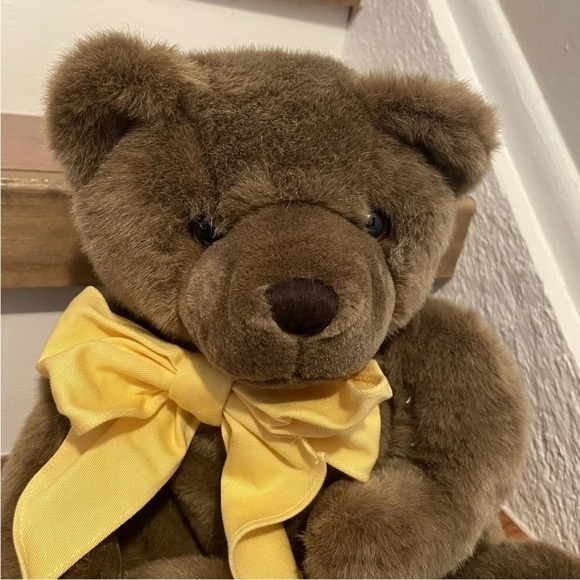 Mango Teddy Bear Plush Millenium 2000 Vintage Rare Magnetic Hands Heavy Peekaboo - Picture 2 of 12